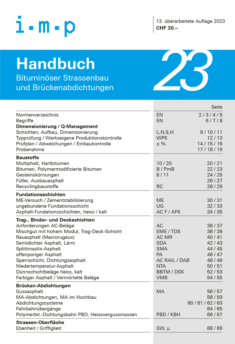 Bituminöser Strassenbau und Brückenabdichtungen